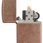 zippo antique copper αναπτήρας