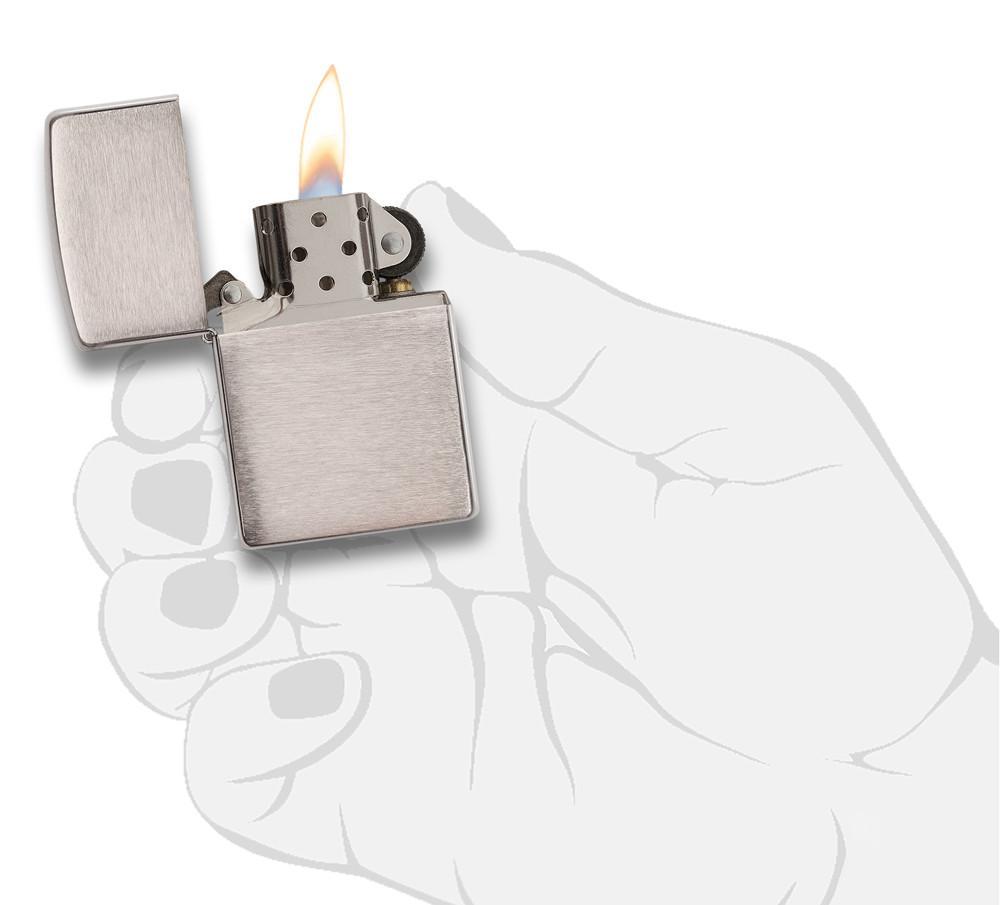 zippo αναπτήρας armor brushed chrome