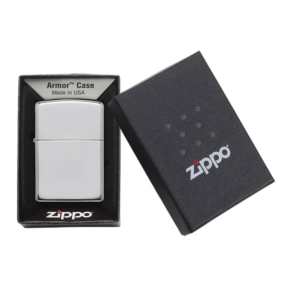 zippo armor high polish chrome αναπτήρας