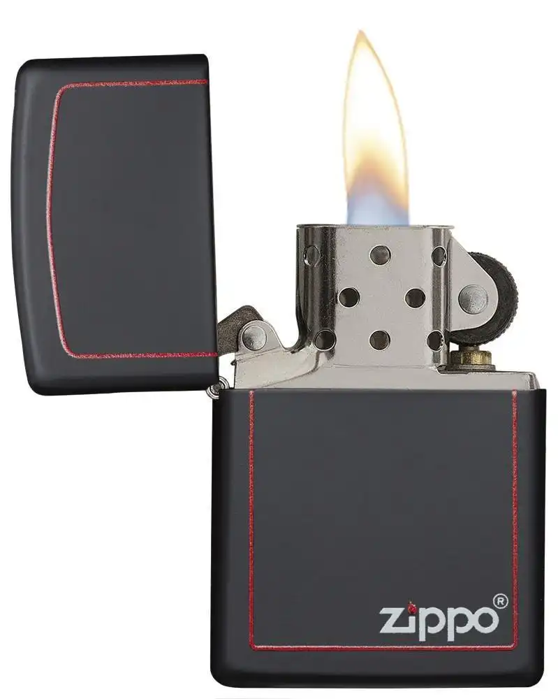 zippo αναπτήρας black and red