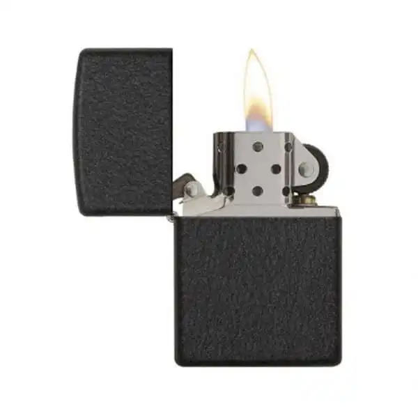 zippo μεταλλικός αναπτήρας black crackle