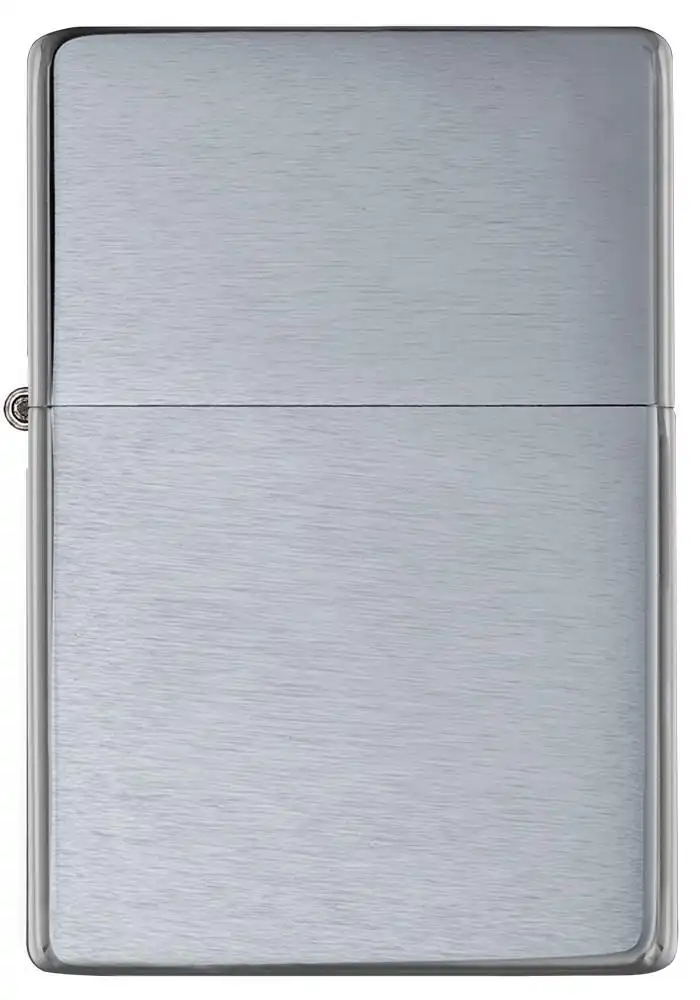 zippo αναπτήρας brushed chrome vintage