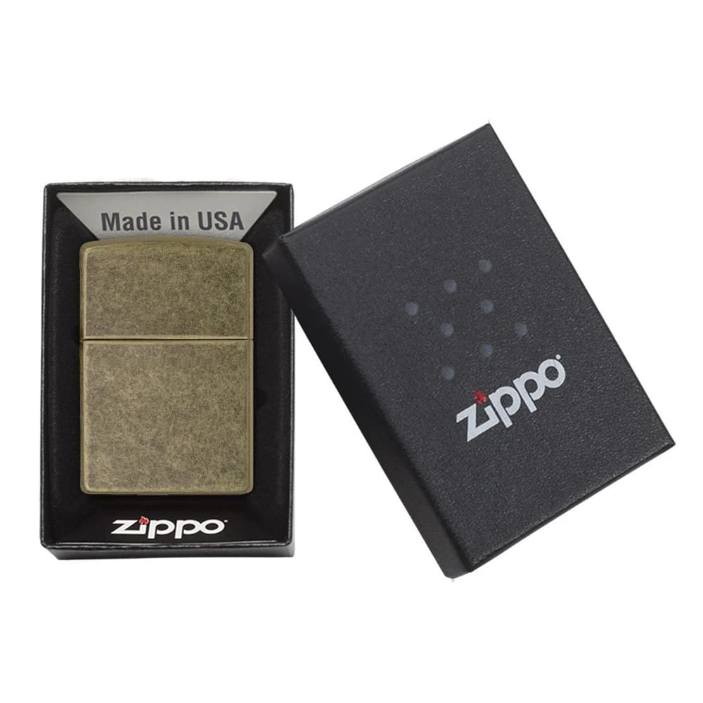 zippo classic antique brass αναπτήρας