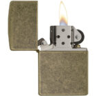 zippo classic antique brass αναπτήρας