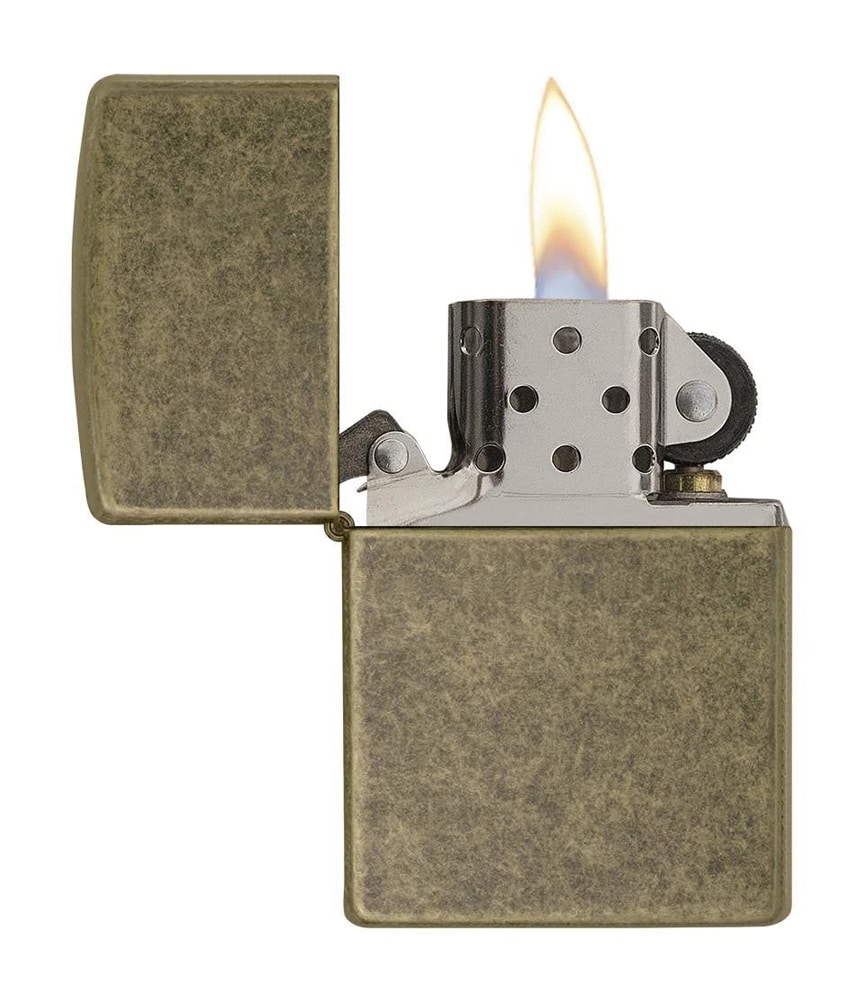 zippo classic antique brass αναπτήρας