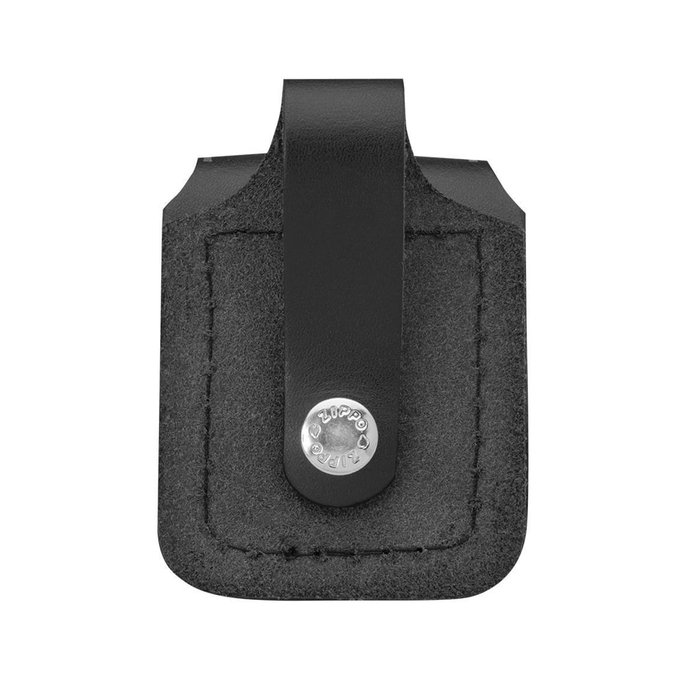 zippo μαύρη δερμάτινη θήκη για αναπτήρες