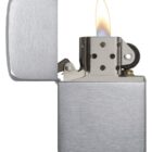 zippo αναπτήρας replika brush chrome 1941