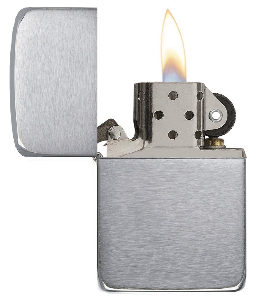 zippo αναπτήρας replika brush chrome 1941