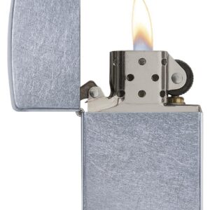 zippo αναπτήρας brushed chrome vintage
