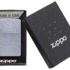zippo αναπτήρας brushed chrome vintage
