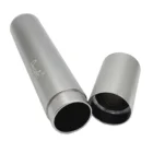 ANGELO - Φορητό Tube για 'Ενα Πούρο σε Ασημί Χρώμα (811090), μεταλλικό