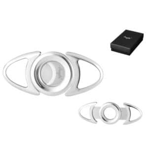 ANGELO – Inox Guillotine Cigar Cutter 64 Ring (500015) πουροκόφτης, μεταλλικός, ασημένιος