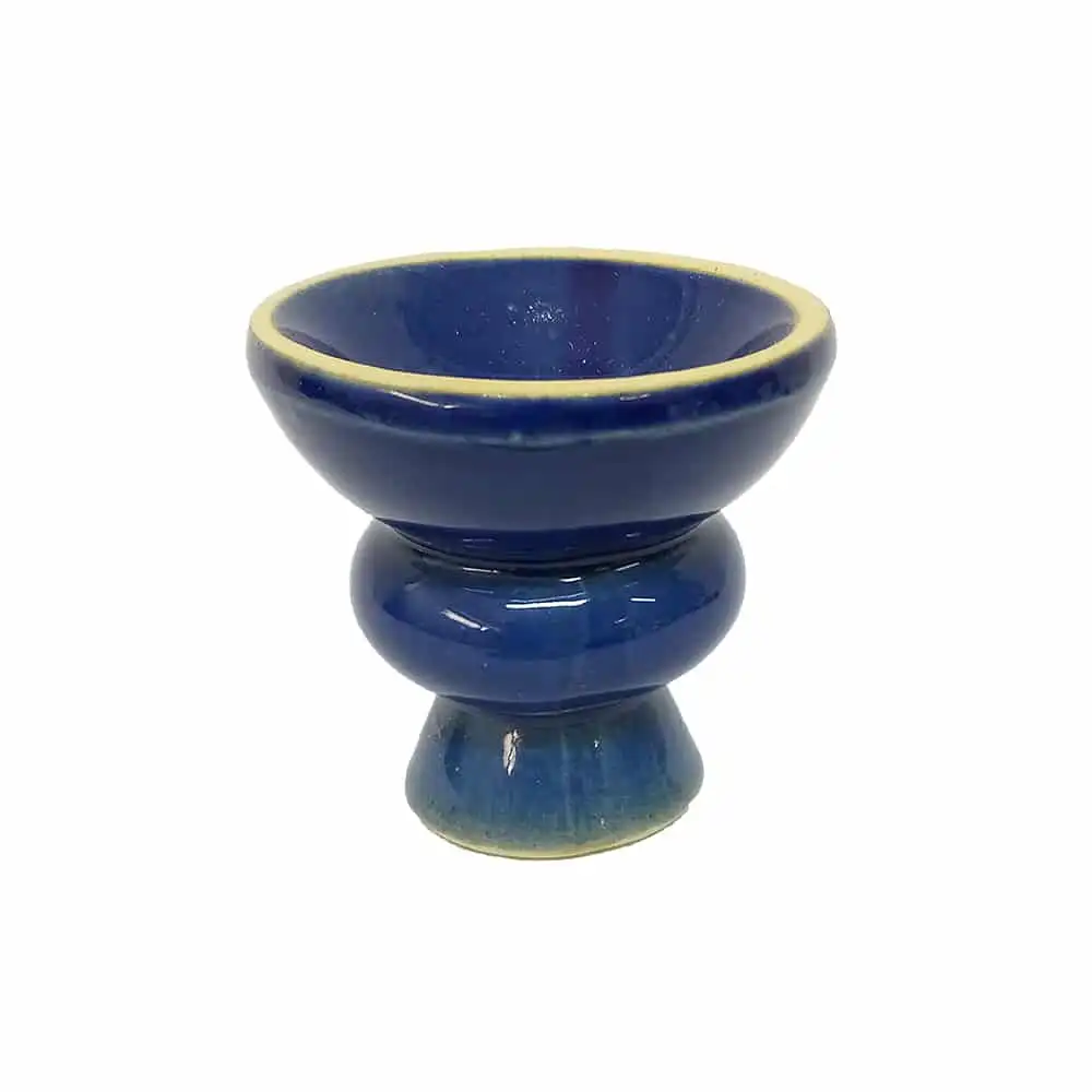 Hookah Ceramic Base in Different Colors, κεραμική βάση ναργιλέ σε διάφορα χρώματα, μπλε χρώμα