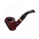 R536 Cherry Tobacco Pipe, πίπα καπνού ξύλινη, καφέ-βυσσινί, λεία