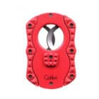 Quasar Red Guillotine Cigar Cutter CUT CU100T75, πουροκόφτης γκιλοτίνα, κόκκινο χρώμα, μεταλλικός