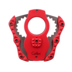 Quasar Red Guillotine Cigar Cutter CUT CU100T75, πουροκόφτης γκιλοτίνα, κόκκινο χρώμα, μεταλλικός