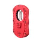 Quasar Red Guillotine Cigar Cutter CUT CU100T75, πουροκόφτης γκιλοτίνα, κόκκινο χρώμα, μεταλλικός