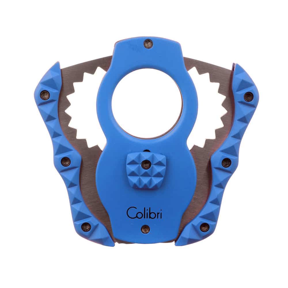 Quasar Red Guillotine Cigar Cutter CUT CU100T76, πουροκόφτης γκιλοτίνα, μπλε χρώμα, μεταλλικός