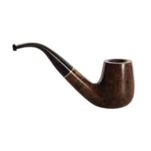 DELUXE – Brown Ring Bent Tobacco Pipe
