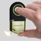Inverted Soft Flame Lighter in Different Colors, αναπτήρας μεταλλικός σε χρώμα πράσινο-μαύρο