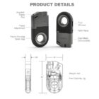 Dissim αναπτήρας inverted μεταλλικός διάφορα χρώματα μπλε πράσινο πορτοκαλί κόκκινο
