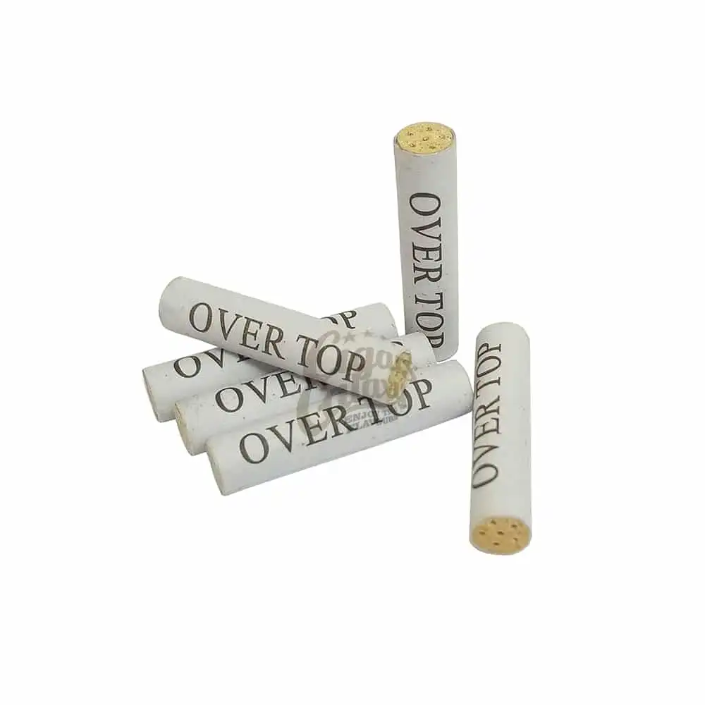 OVER TOP – Active Carbon Pipe Filters 9mm (40 pcs)