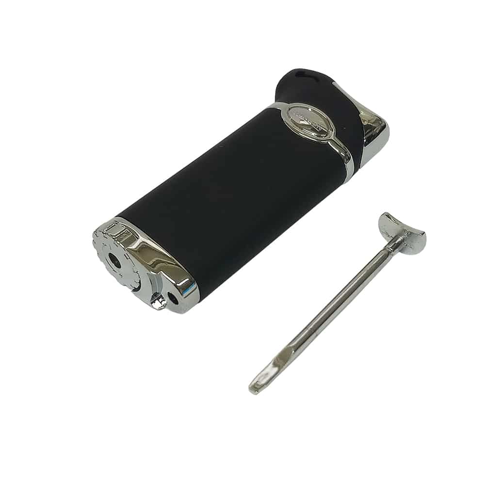Norton Pipe Lighter Black with Tamper, αναπτήρας πίπας, μεταλλικός, μαύρος