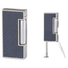 Μπλε αναπτήρας πίπας με εργαλεία, blue carbon finish, διακόσμηση κάρμπον