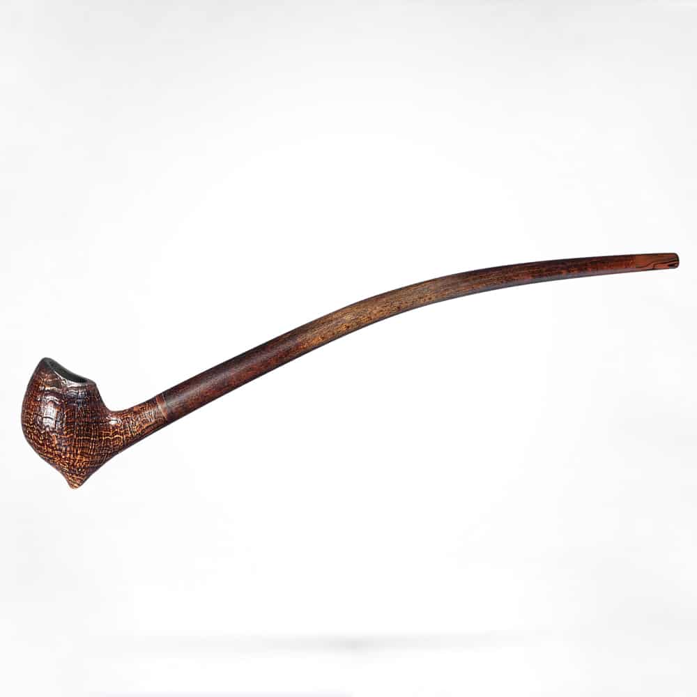 VAUEN Auenland Almar Rustic Churchwarden Πίπα Καπνού vauen auenland almar rustic churchwarden πίπα καπνού ρουστίκ καφέ ξύλινη, με μακρύ επιστόμιο