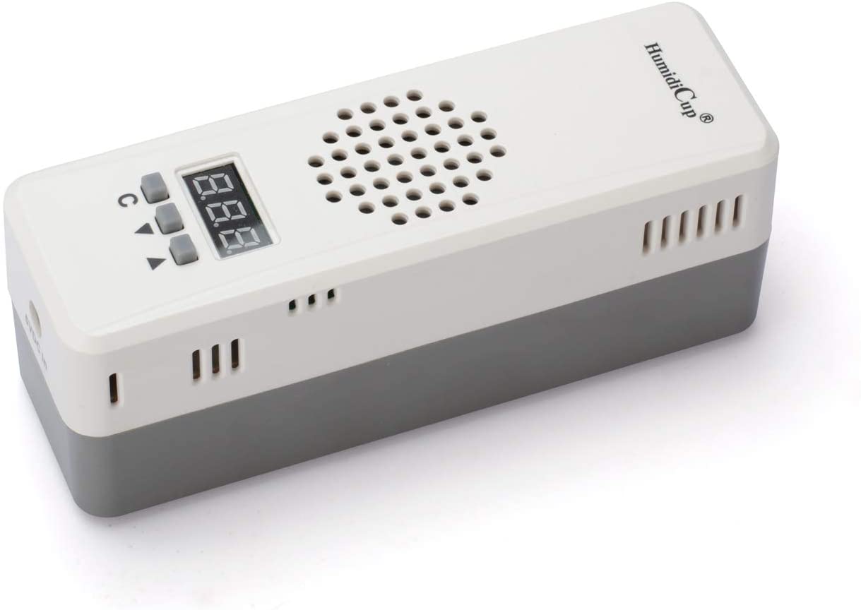 HumidiCup S1 Electronic Cigar Humidifier ηλεκτρονικός υγραντήρας S1 Electronic Cigar Humidifier ηλεκτρονικός υγραντήρας, λευκού χρώματος, με πρίζα