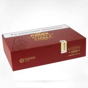 Reserva 1898 Robusto πούρο ρομπούστο Νικαράγουας ξύλινο κουτί πούρων κόκκινο