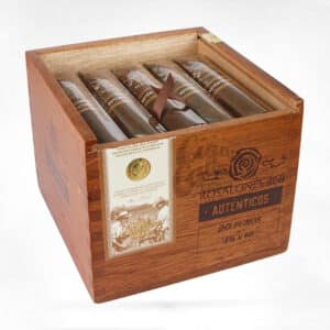 Autenticos 460 πούρο Νικαράγουας μήκους 120 χιλιοστών και διαμέτρου 60 χιλιοστών ξύλινο κουτί πούρων καφέ με πούρα μέσα