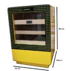 Υγραντήρας Πούρων Cabinet για 300 πούρα κίτρινος με τζάμι