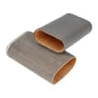 Γκρι Δερμάτινη Πουροθήκη για 3 Πούρα Δαχτυλίδι 56