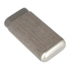 Γκρι Δερμάτινη Πουροθήκη για 3 Πούρα Δαχτυλίδι 56