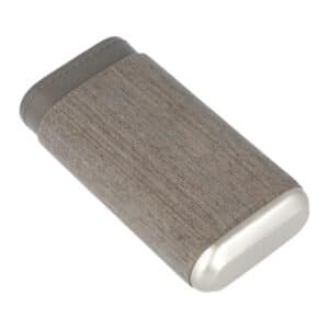 Γκρι Δερμάτινη Πουροθήκη για 3 Πούρα Δαχτυλίδι 56