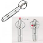 Πουροκόπτης Bullet Punch Μεταλλικός Μπρελόκ Ασημί