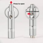 Πουροκόπτης Bullet Punch Μεταλλικός Μπρελόκ Ασημί