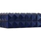 Υγραντήρας Quasar 250 Midnight Blue σκούρος μπλε μεταλλικός με ξύλινη επένδυση και υγρόμετρο