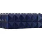 Υγραντήρας Quasar 250 Midnight Blue σκούρος μπλε μεταλλικός με ξύλινη επένδυση και υγρόμετρο