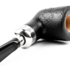 Bare Knuckle 143 Μαύρη Rusticated Πίπα Καπνού ξύλινη καφέ ρουστίκ