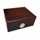 Ξύλινος Υγραντήρας Humidor για 40 Πούρα σκούρο καφέ χρώμα με ματ φινίρισμα