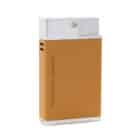 Αναπτήρας Double Jetflame Brown αντιανεμικός επαναγεμιζόμενος βουτανίου καφέ-ασημί χρώμα