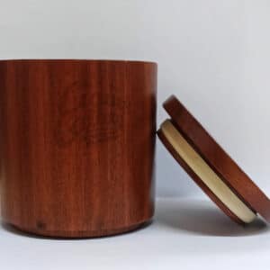 Καφέ Ξύλινο Βάζο Καπνού Πίπας με Υγραντικό