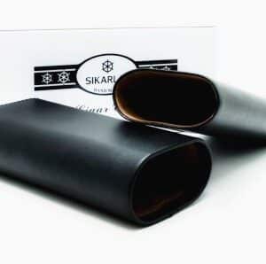 Πουροθήκη Δερμάτινη με Κέδρο μαύρο χρώμα