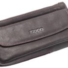 Δερμάτινη Θήκη Πίπας σε Καφέ Χρώμα με φερμουάρ