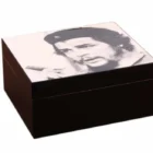 Ξύλινος Υγραντήρας Λάκα Che Guevara για 25 Πούρα ξύλινος με φωτογραφία του Τσε Γκεβάρα πάνω