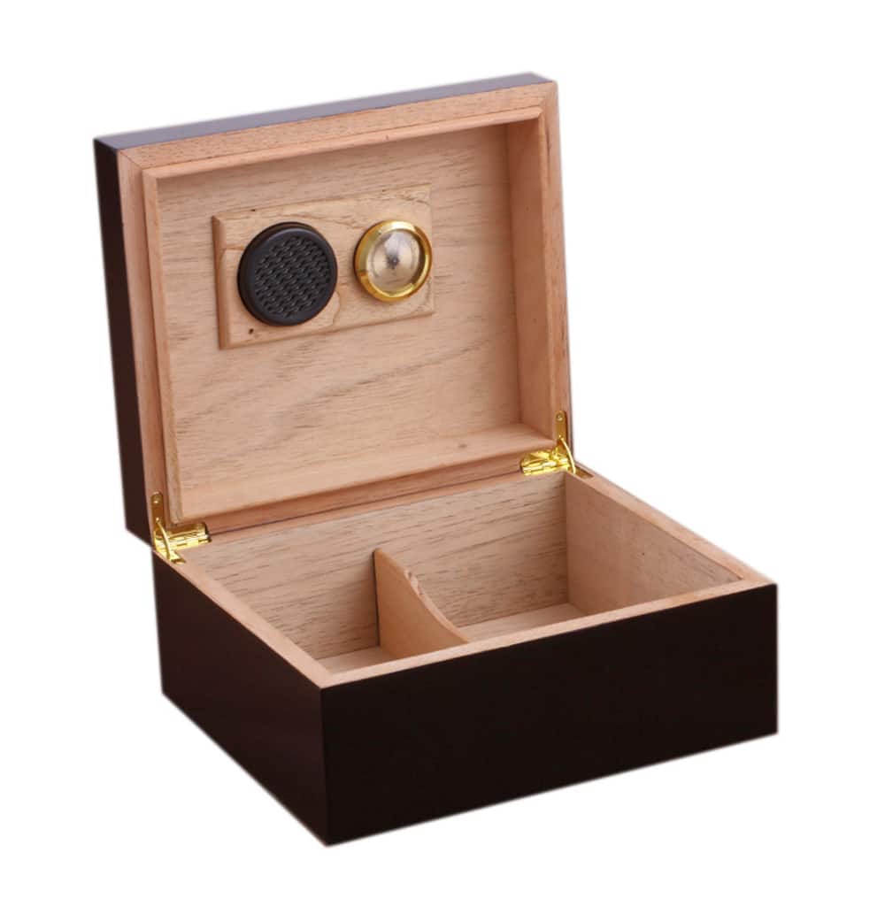 Ξύλινος Υγραντήρας Λάκα Che Guevara για 25 Πούρα ξύλινος με ανοιχτό καπάκι