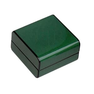 Τασάκι Πούρου σε Ξύλινη Επιτραπέζια Θήκη Πράσινη με πράσινο μοτίβο