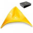 Κεραμικό Κίτρινο Τρίγωνο Σταχτοδοχείο 3 Πούρων